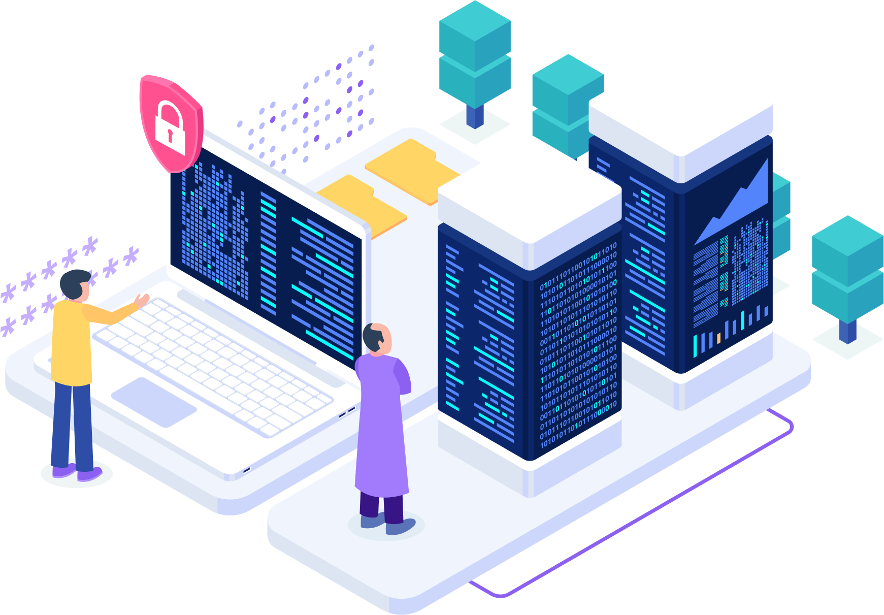 Illustration depicting Cybersecurity